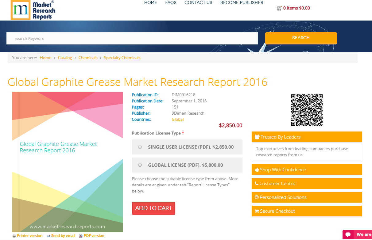 Global Graphite Grease Market Research Report 2016