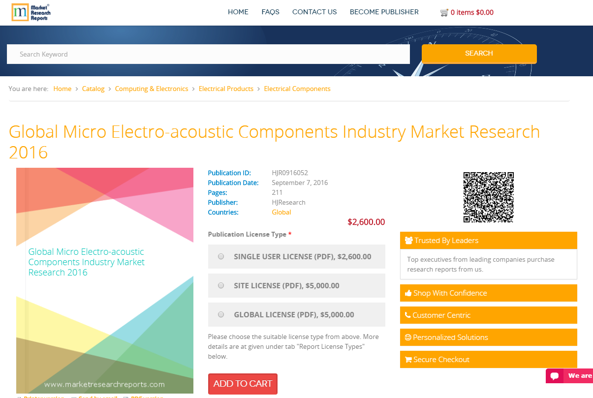 Global Micro Electro-acoustic Components Industry Market'