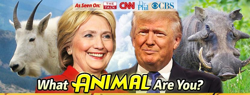 Hillary and Trump Animal Style'