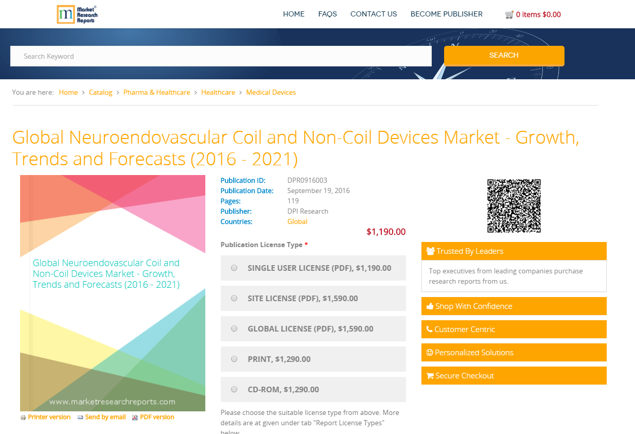 Global Neuroendovascular Coil and Non-Coil Devices Market'