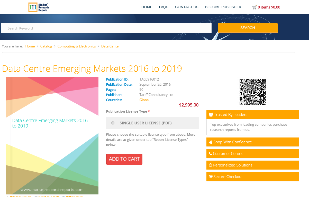 Data Centre Emerging Markets 2016 to 2019