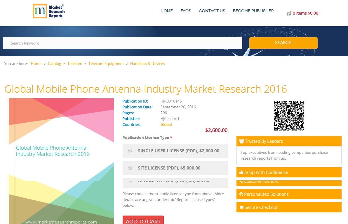 Global Mobile Phone Antenna Industry Market Research 2016