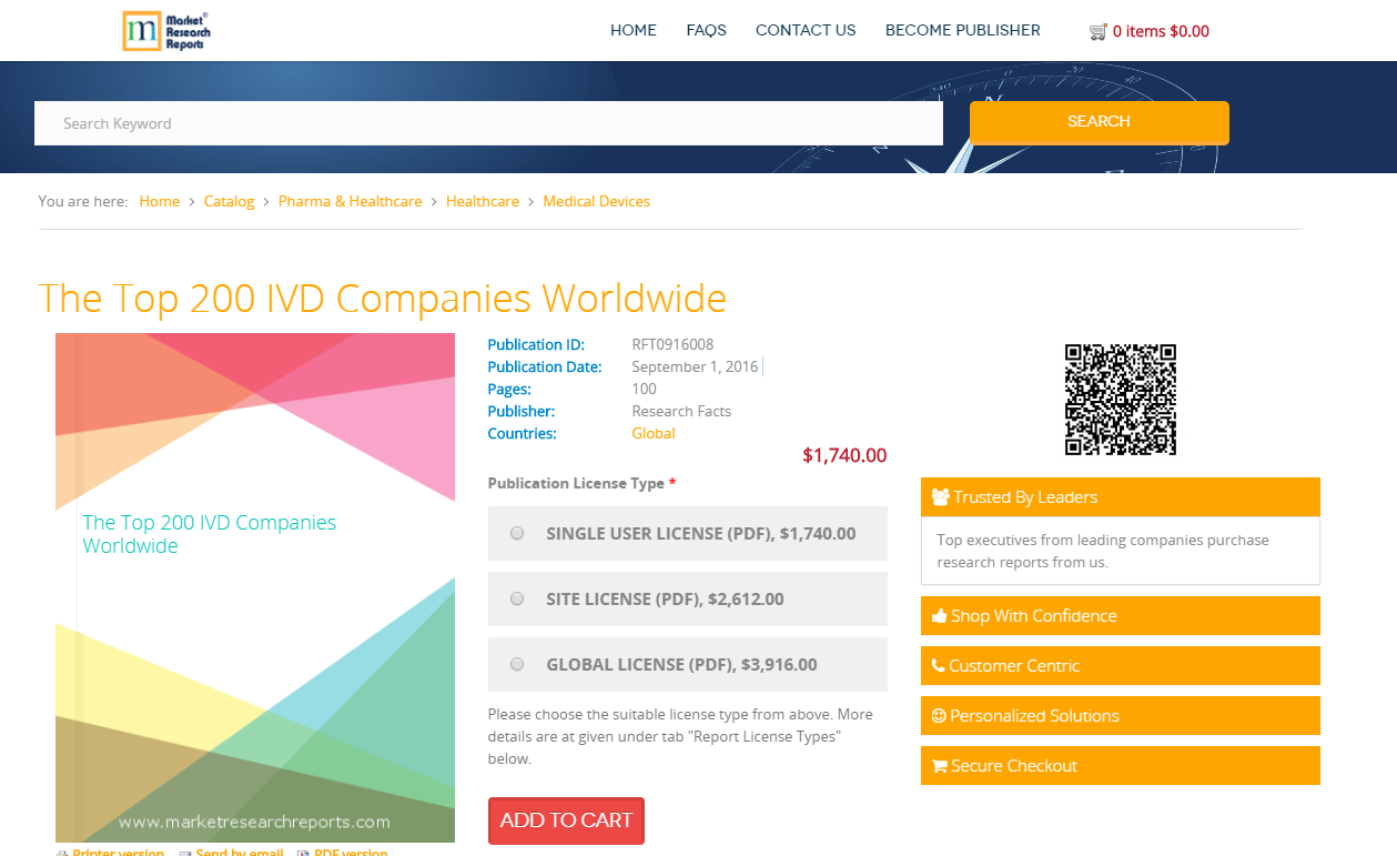 The Top 200 IVD Companies Worldwide