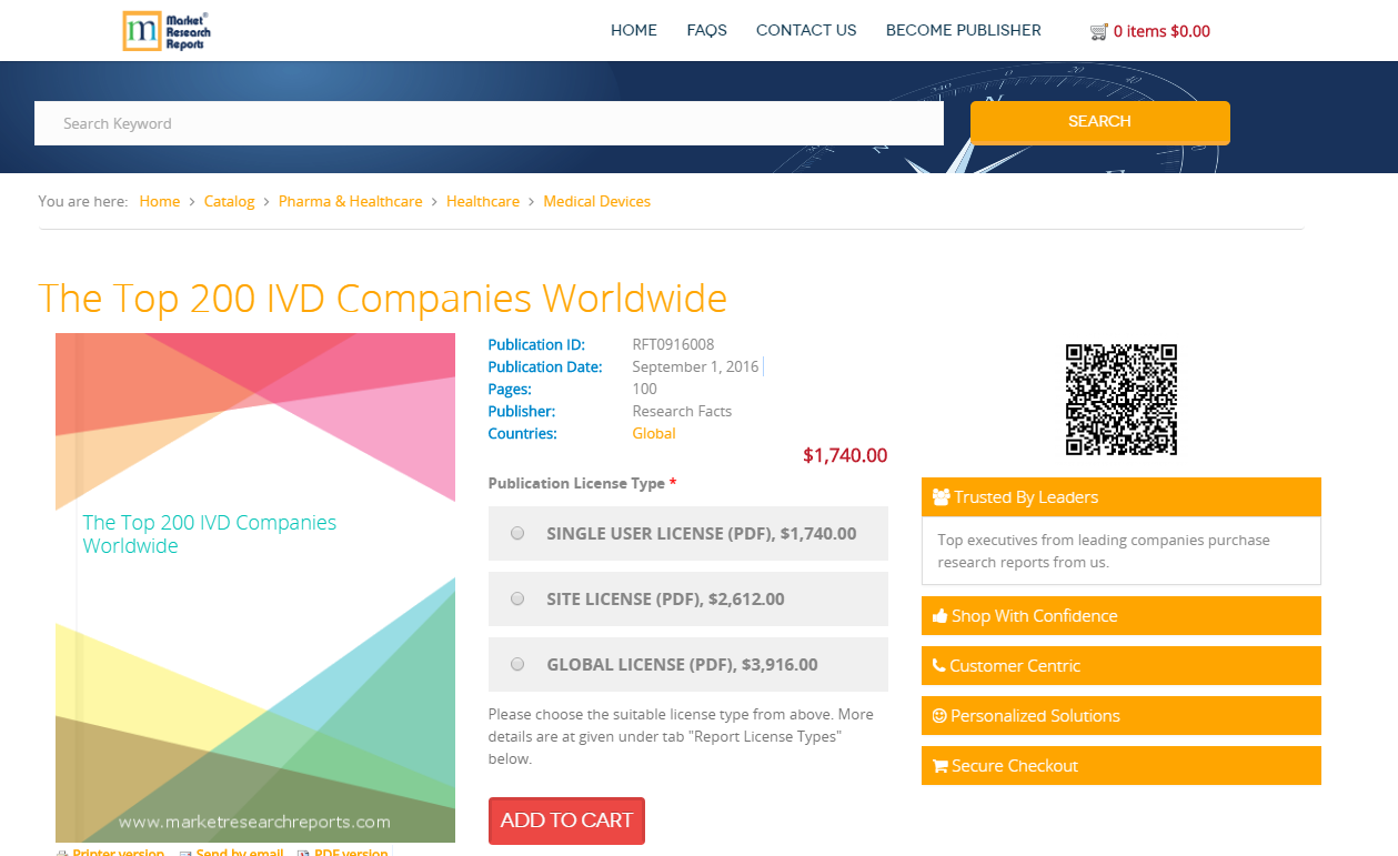 The Top 200 IVD Companies Worldwide'