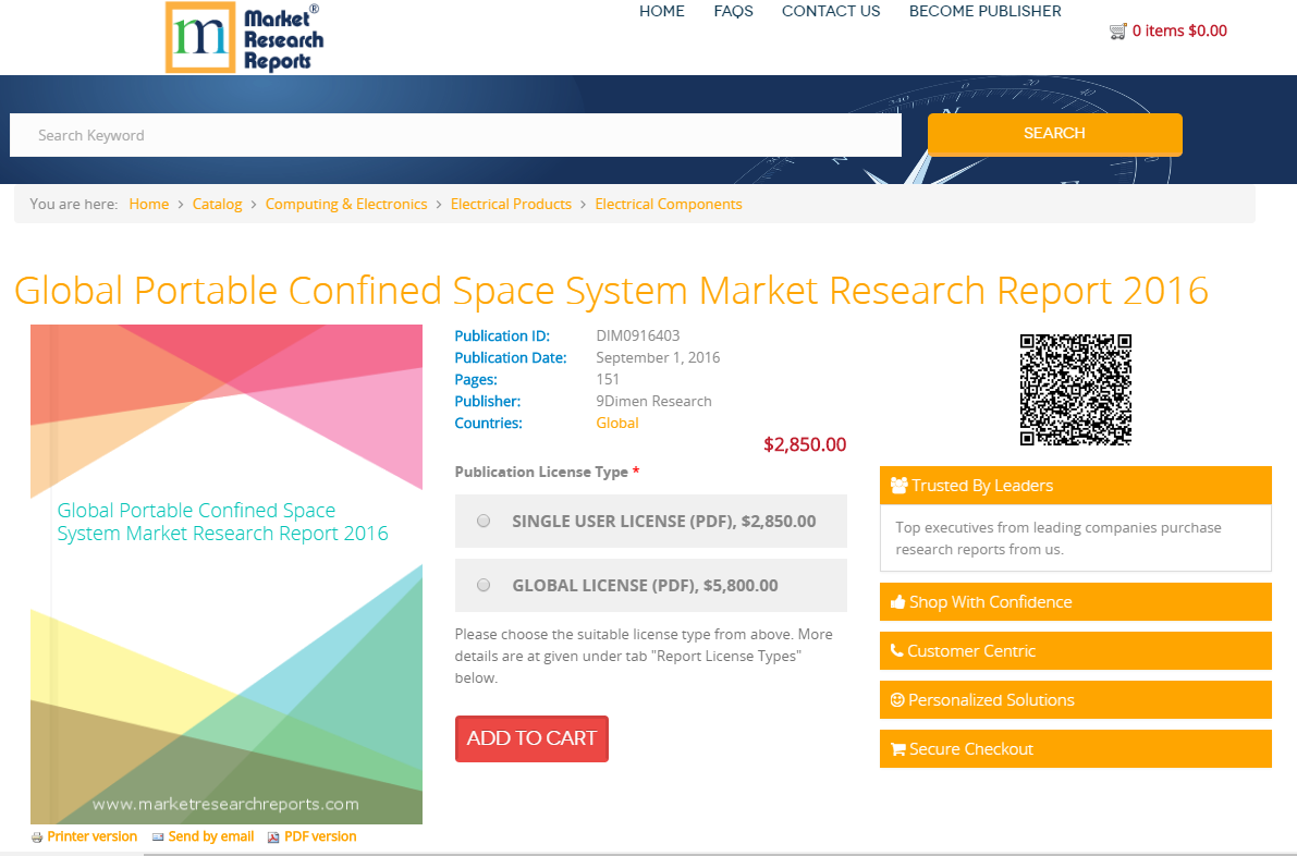 Global Portable Confined Space System Market Research Report