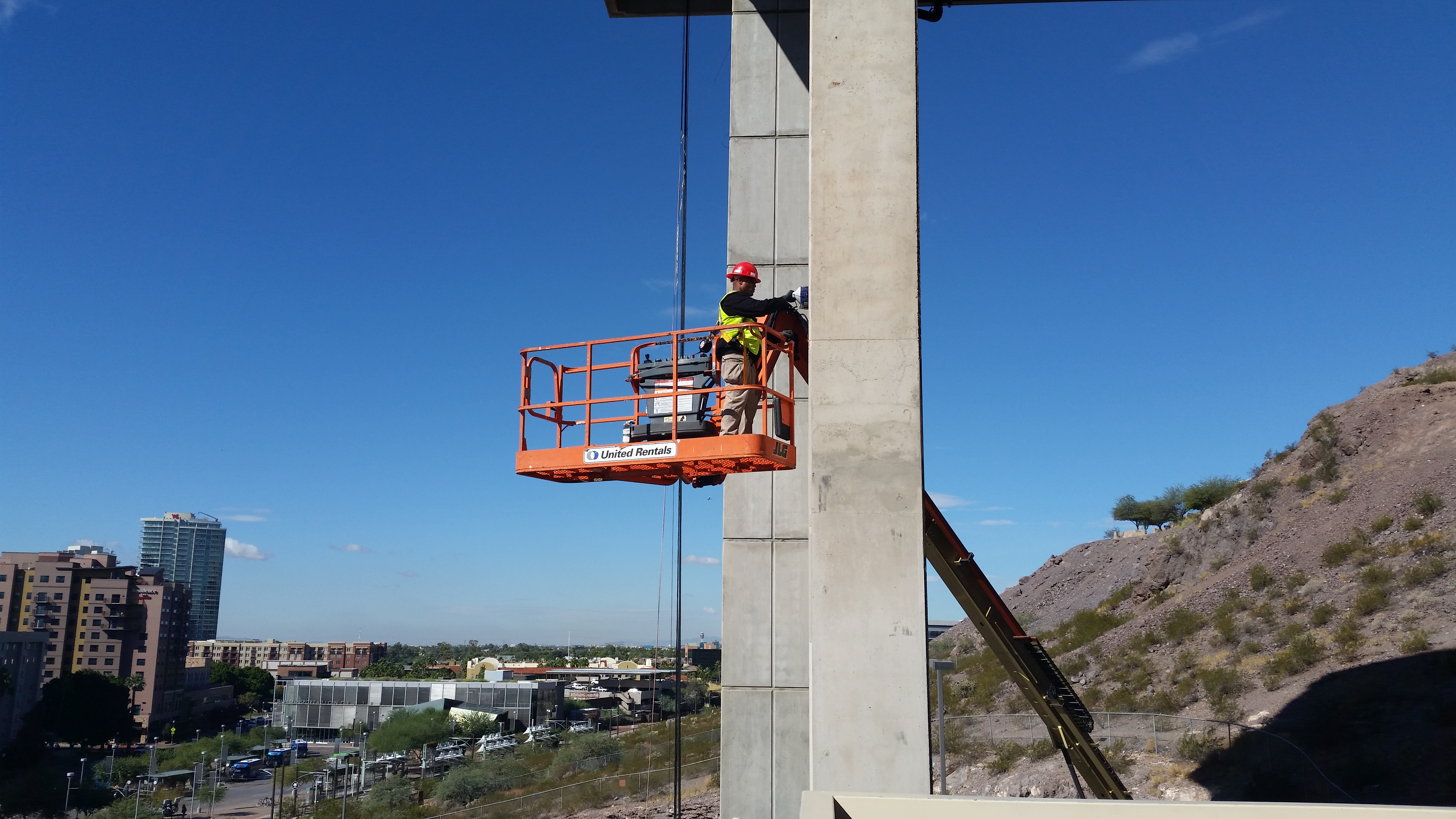 Analyst and Military Vet- Bryant Harmon scanning ASU'