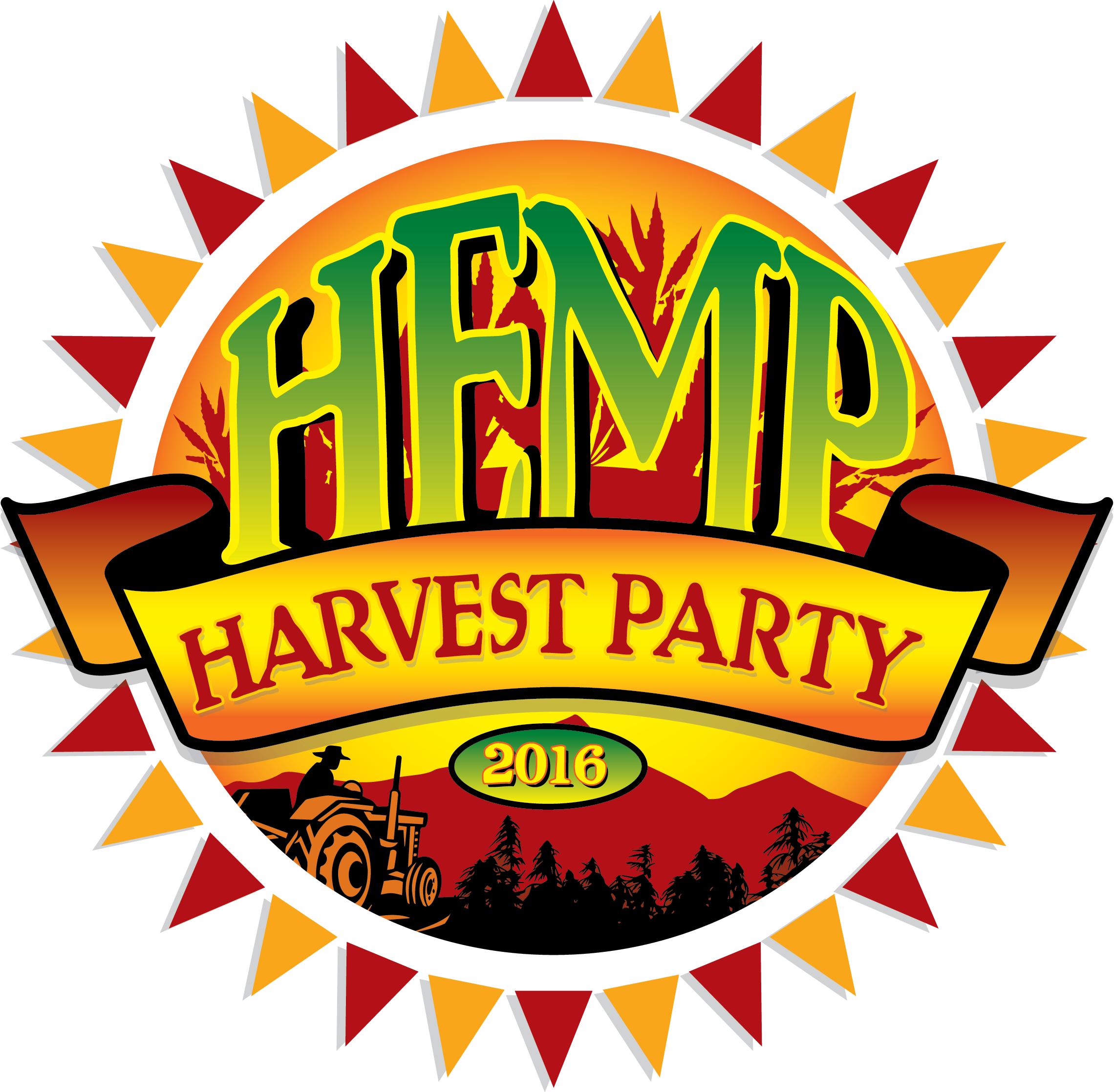 Hemp Harvest Party Logo'