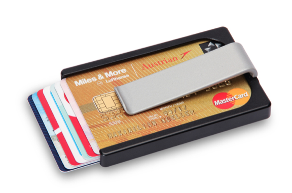 Wallum clicks cards into place with a lock feature.