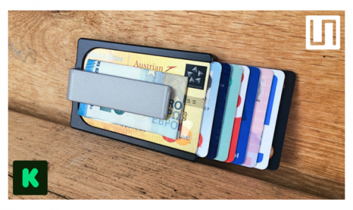 New to Kickstarter, the Wallum credit card holder wallet.'