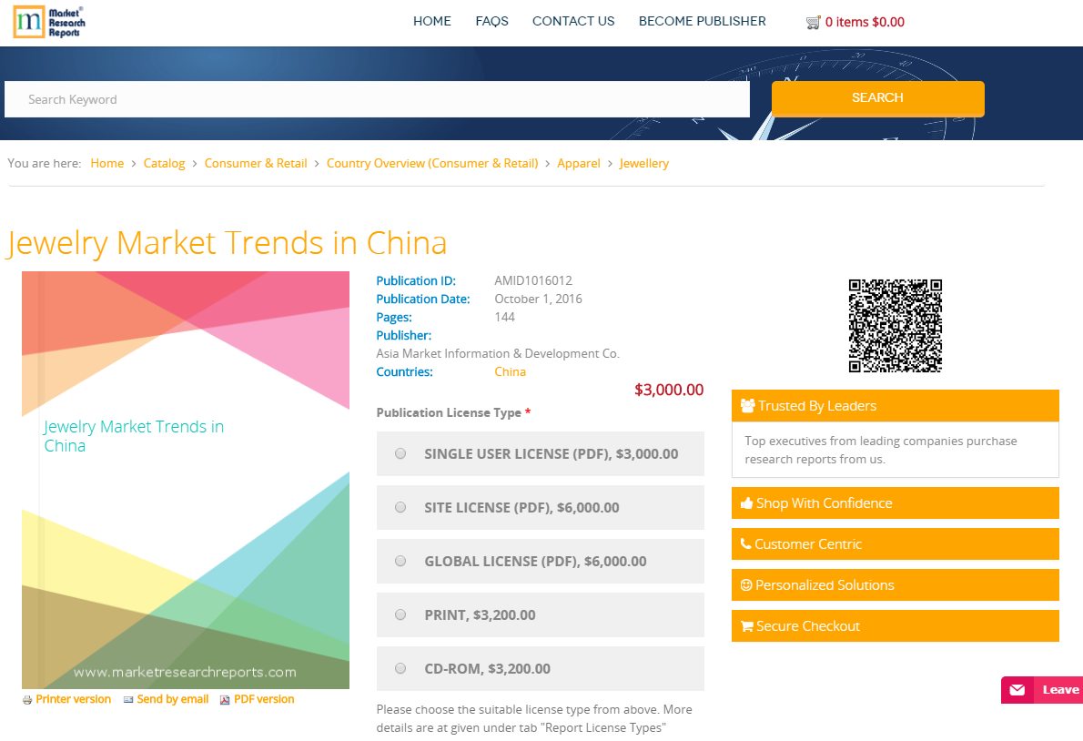 Jewelry Market Trends in China'