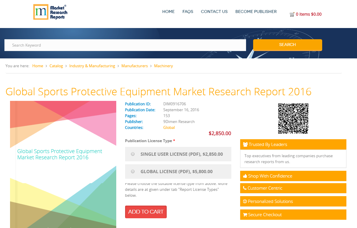 Global Sports Protective Equipment Market Research Report'