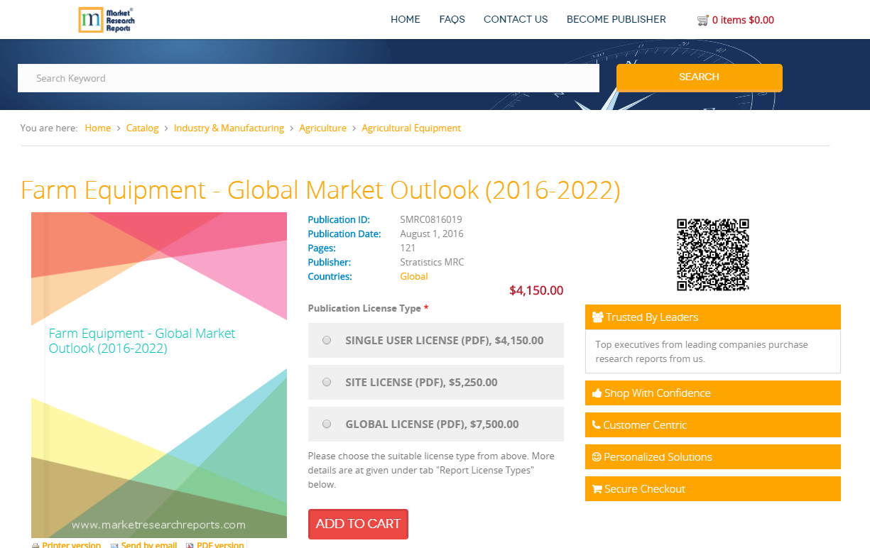 Farm Equipment - Global Market Outlook (2016-2022)