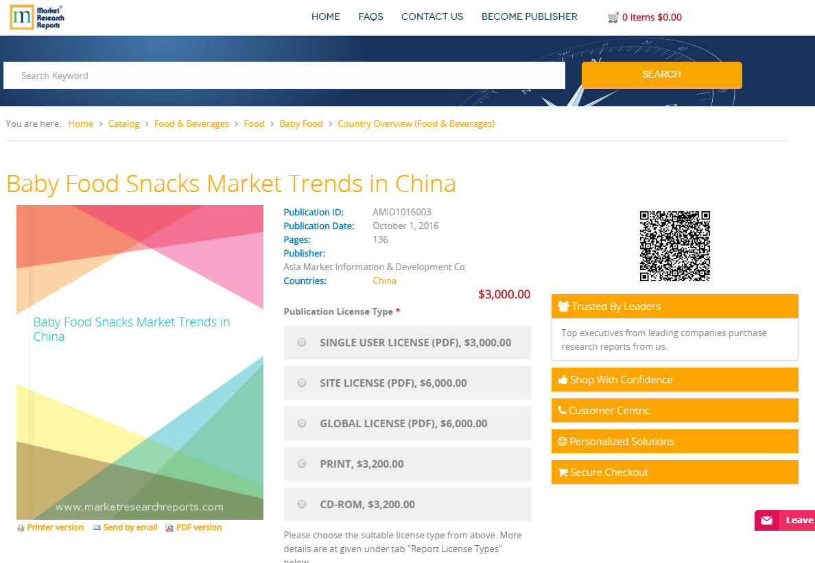 Baby Food Snacks Market Trends in China'