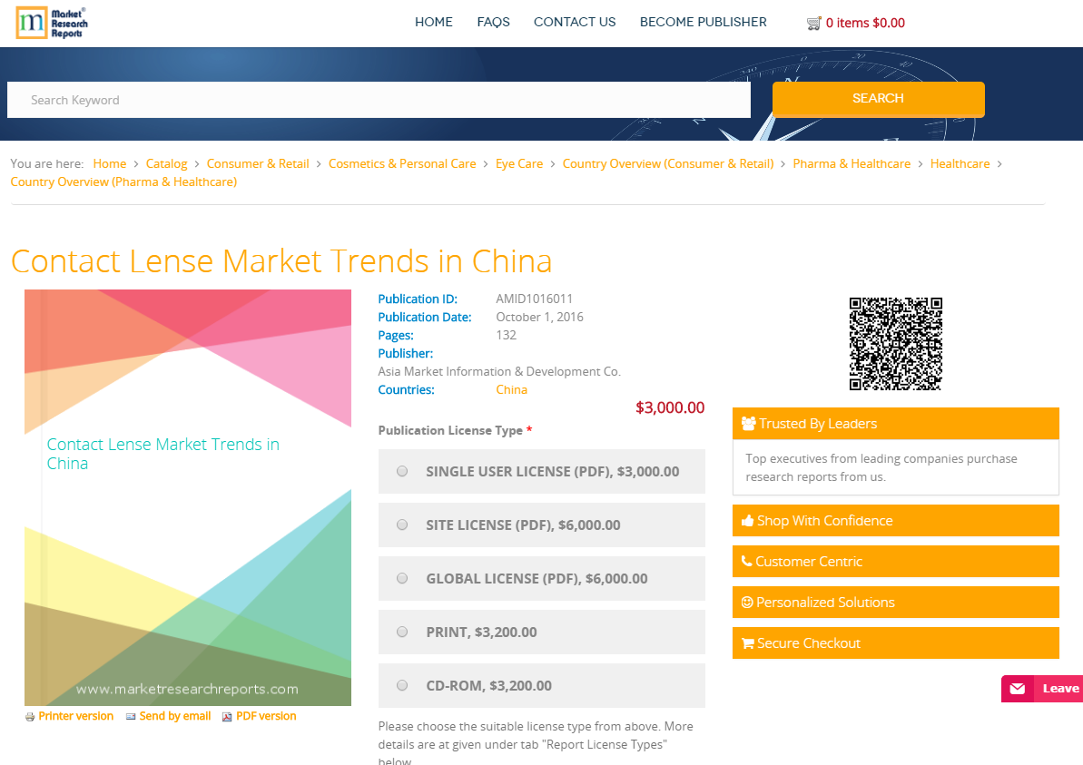 Contact Lense Market Trends in China