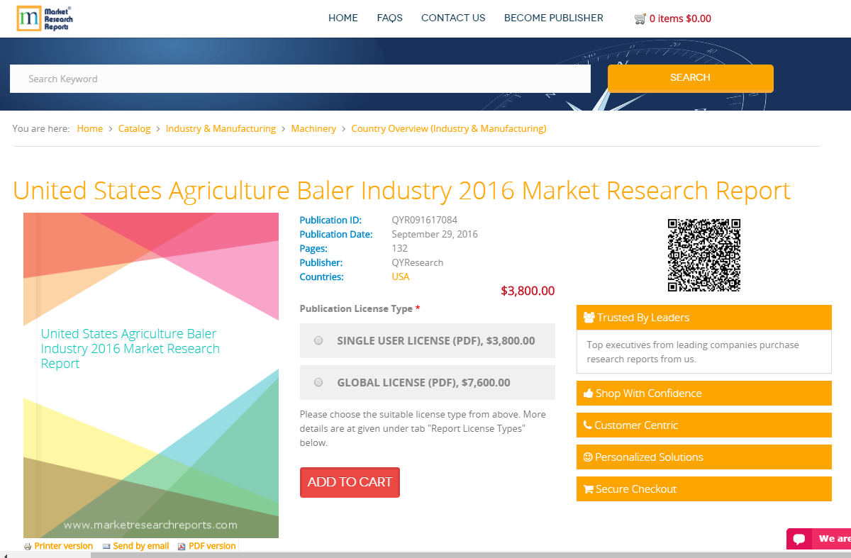 United States Agriculture Baler Industry 2016