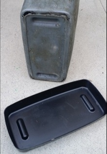 Slim Restaurant Trash Can Slider Tray'