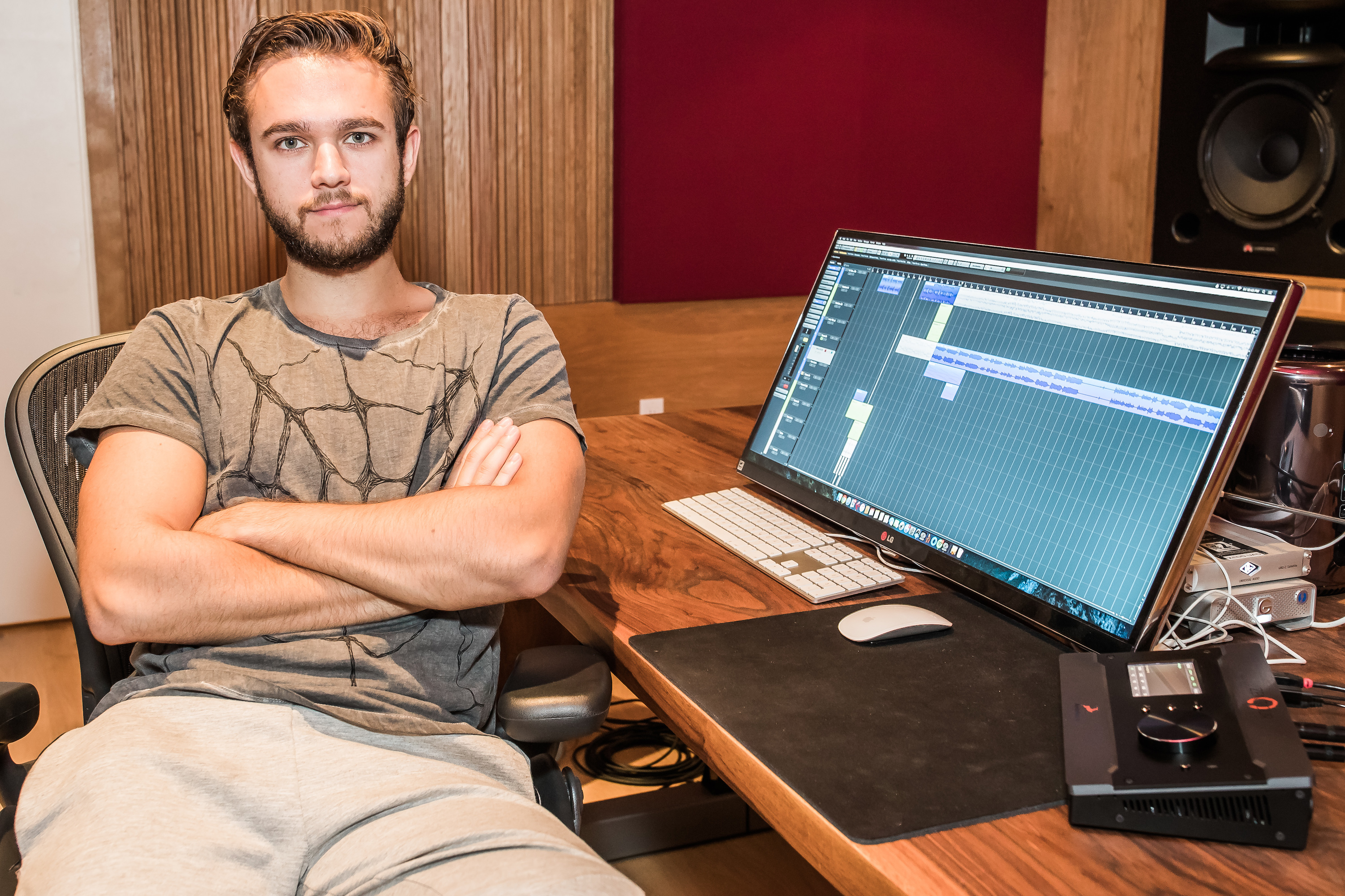 Zedd in the studio