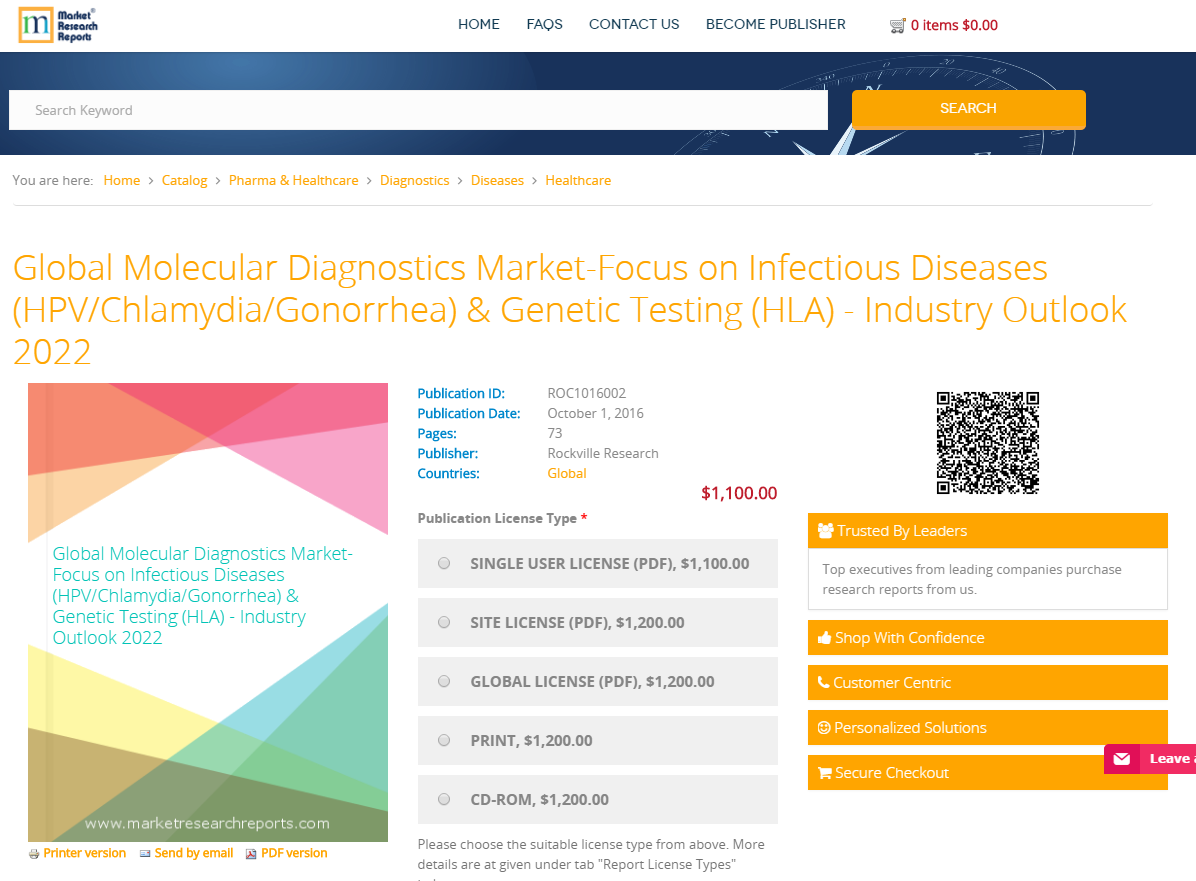 Global Molecular Diagnostics Market-Focus on Infectious