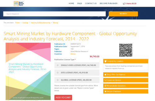 Smart Mining Market by Hardware Component - Global'