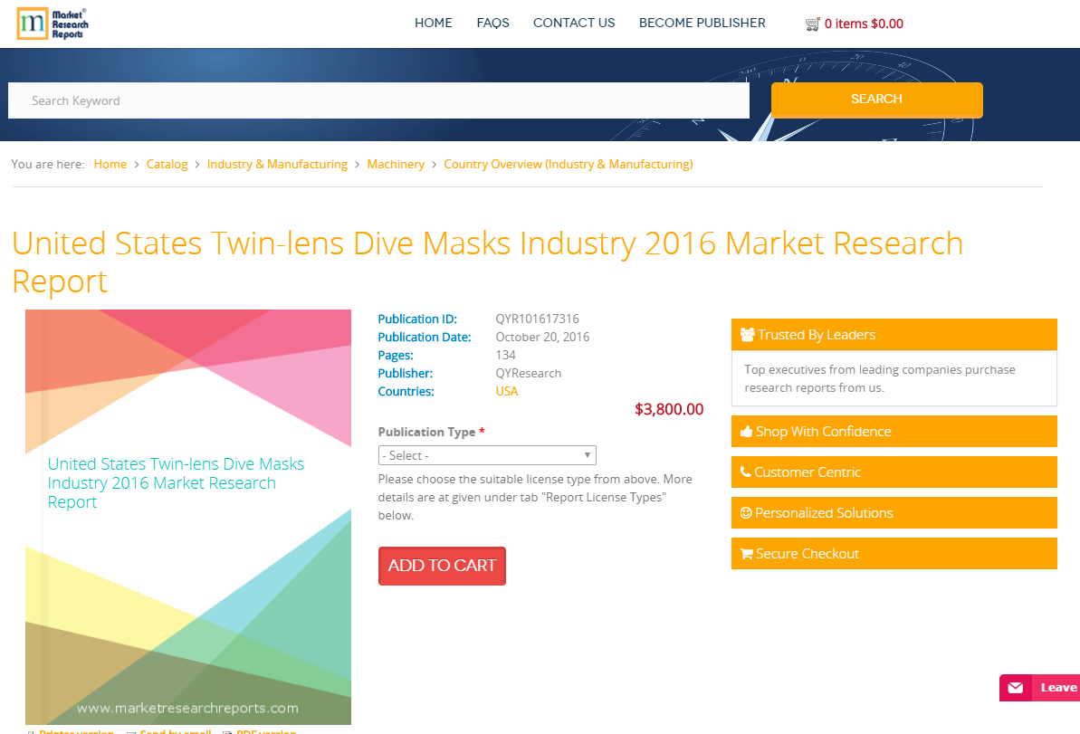 United States Twin-lens Dive Masks Industry 2016 Market