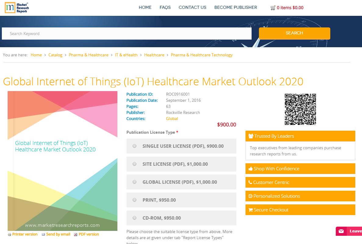 Global Internet of Things (IoT) Healthcare Market Outlook