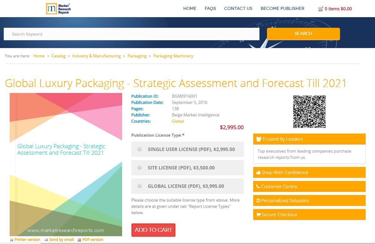 Global Luxury Packaging - Strategic Assessment and Forecast'