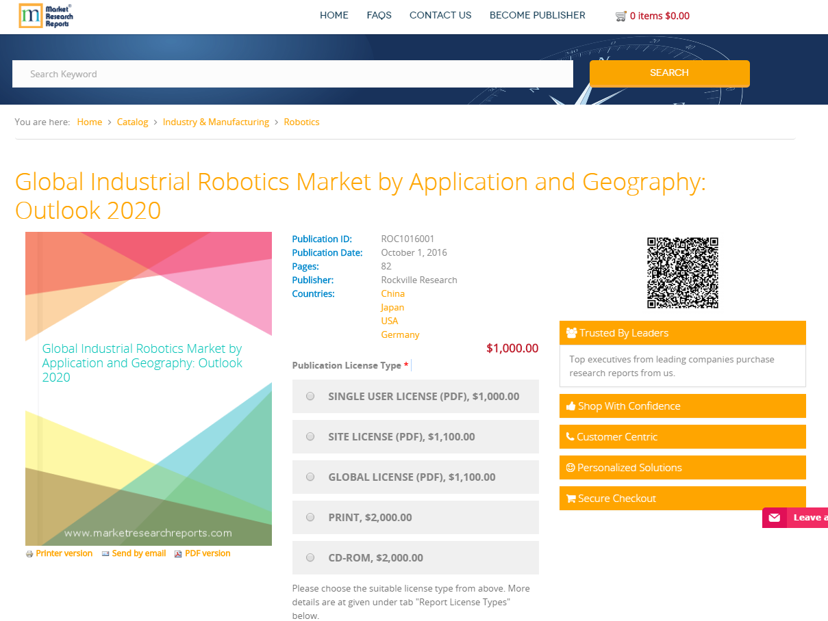 Global Industrial Robotics Market by Application