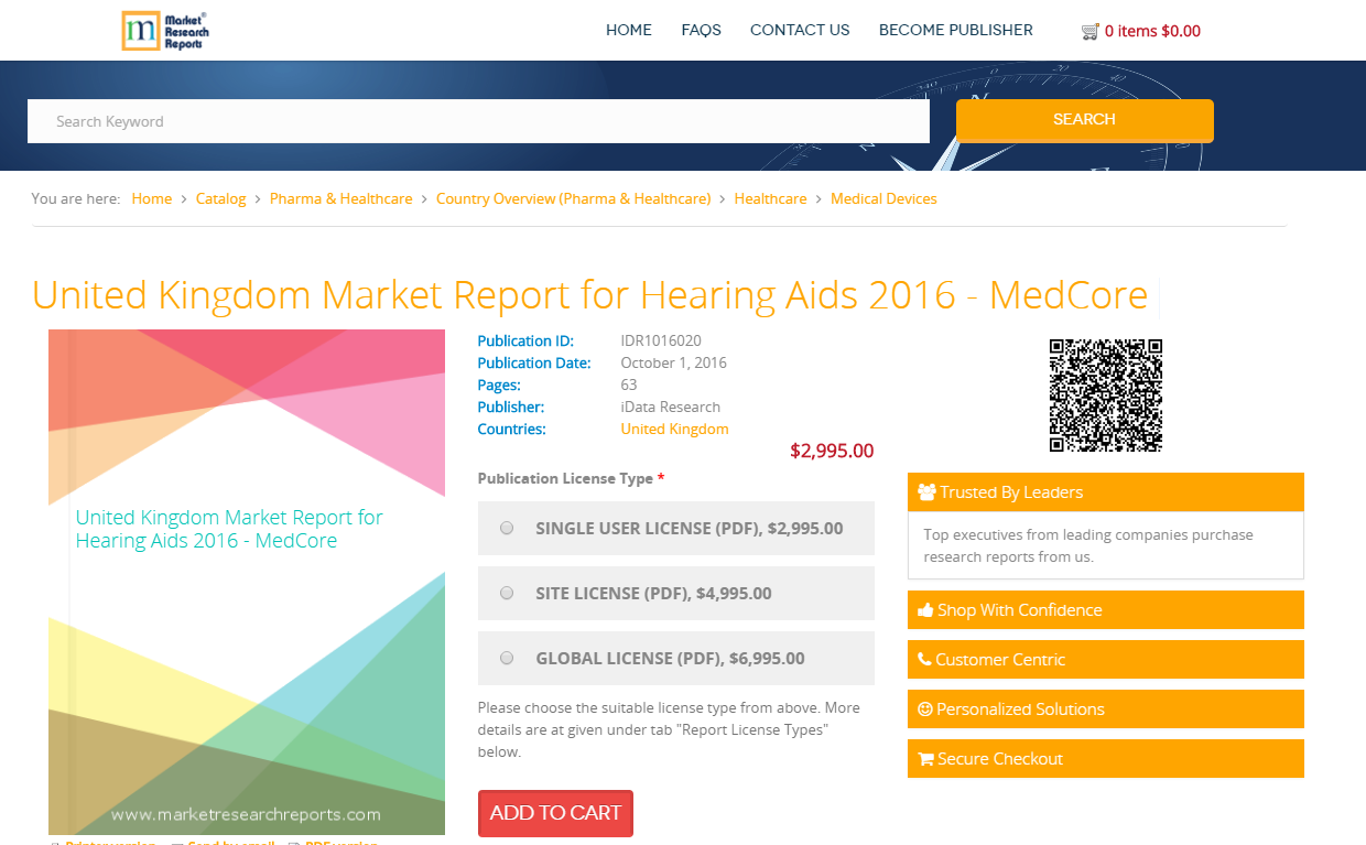 United Kingdom Market Report for Hearing Aids 2016 - MedCore'