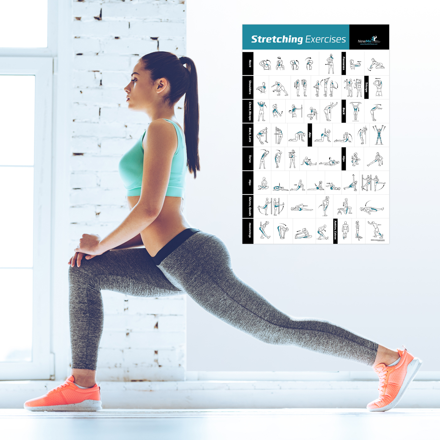 NewMe Fitness Unveils New Stretching Exercise Poster Exclusively on