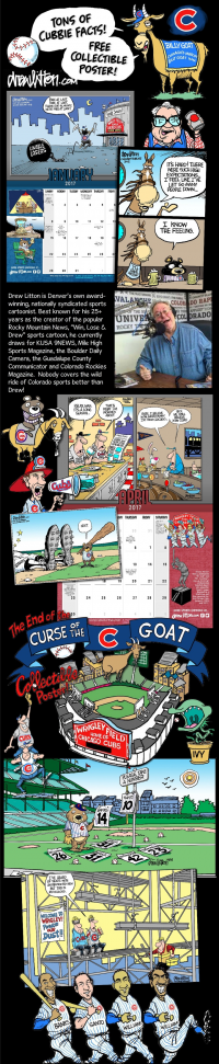 Chicago Cubs Cartoon Calendar