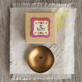 Be Happy Trinket Bowl'