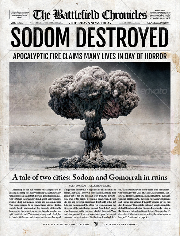 Old Fashioned Newspaper Template by Fullerworks.com Design'