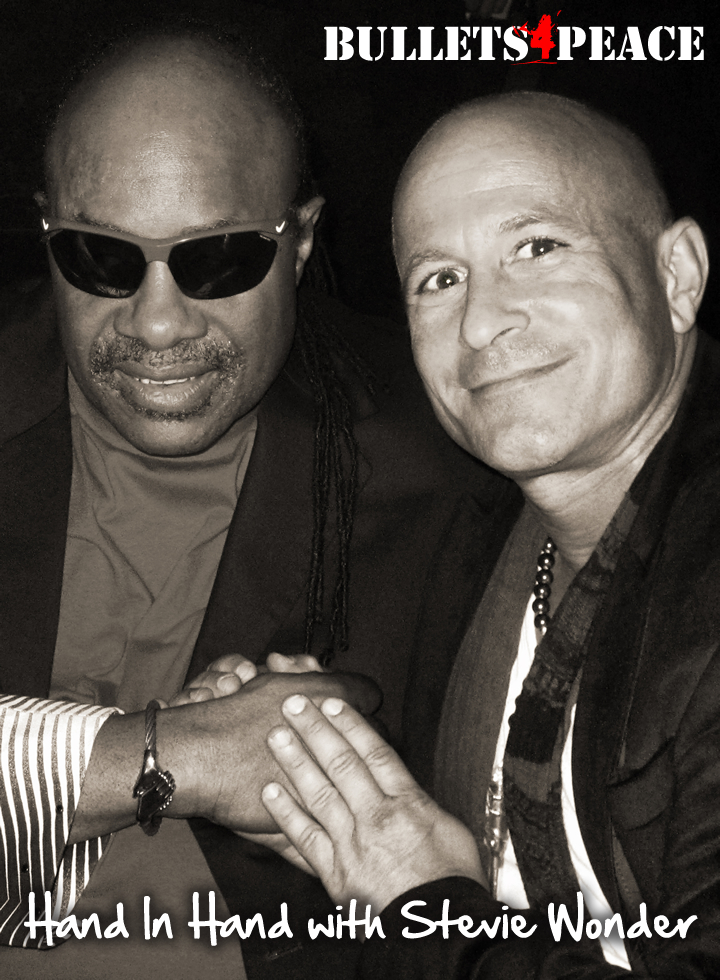 Stevie Wonder Hand In Hand with Bullets4Peace'