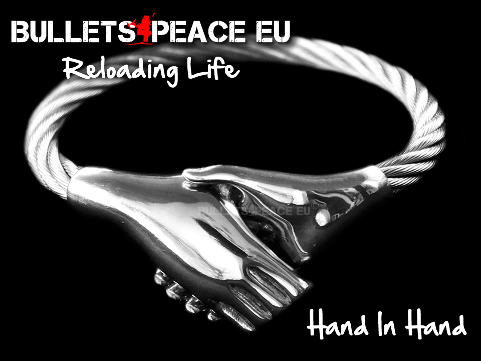 Bullets4Peace Hand In Hand Silver'
