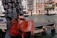 Made in Italy Leather Messenger Bag