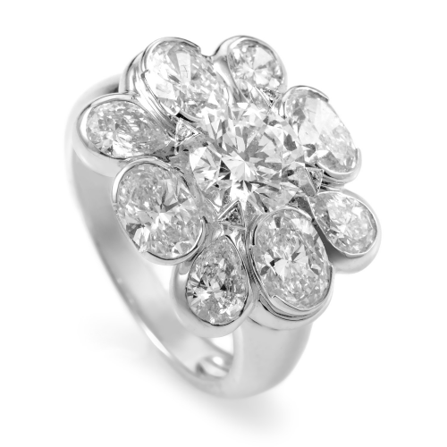 18K White Gold Diamond Ring by Chanel'