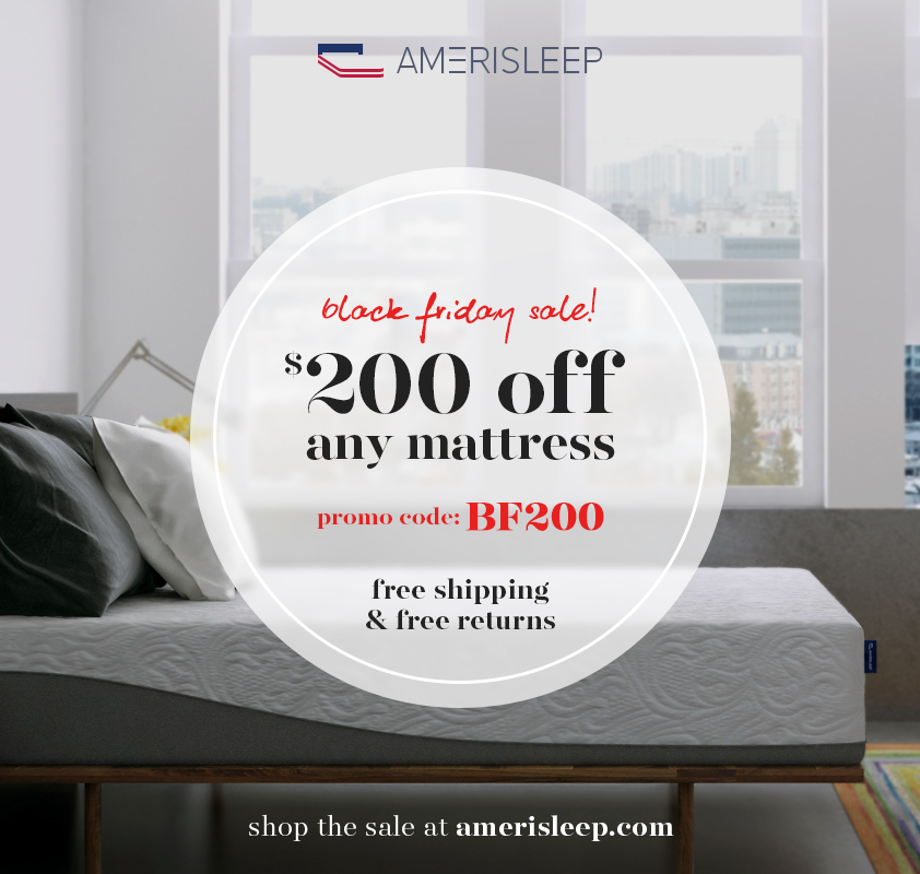 Amerisleep Launches Black Friday Mattress Sale Early in 2016