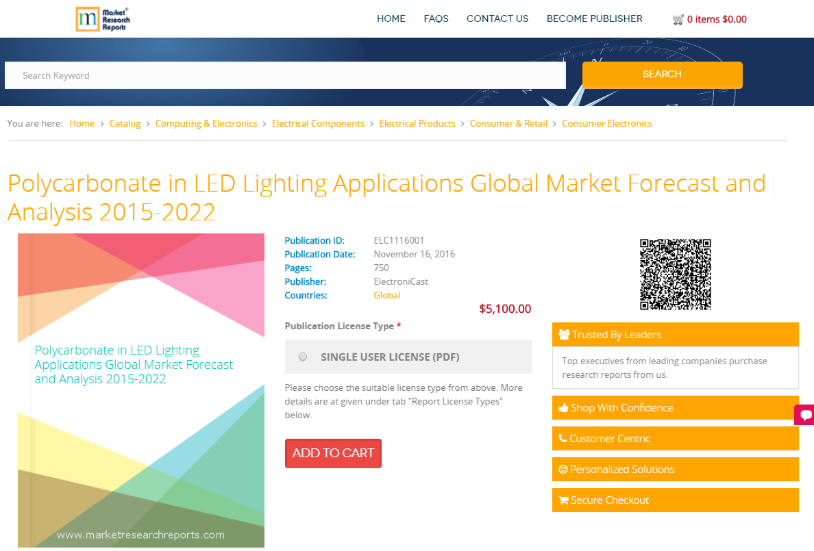 Polycarbonate in LED Lighting Applications Global Market