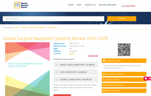 Global Surgical Navigation Systems Market 2016 - 2020'
