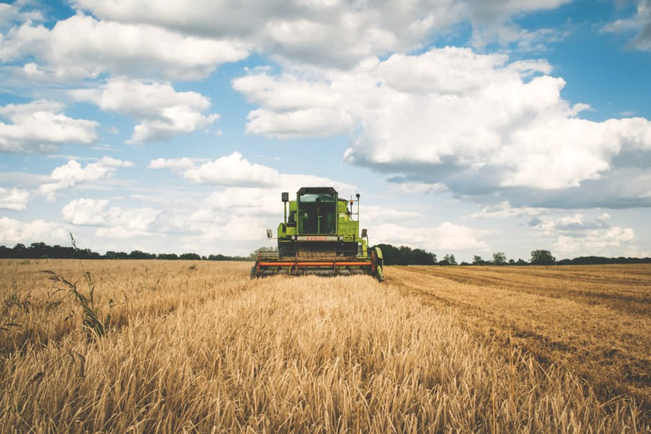 green tractor'