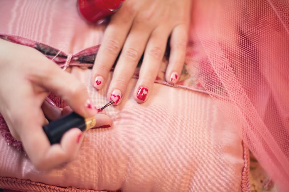 Valentine-nails'