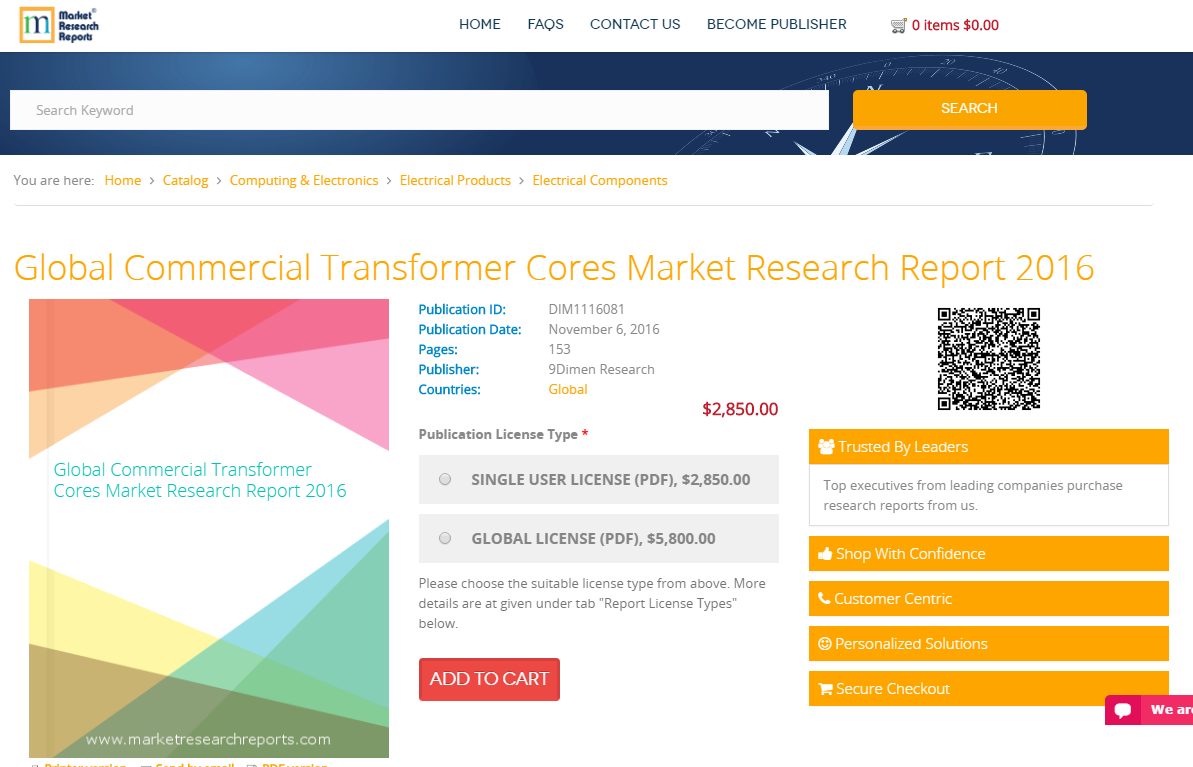Global Commercial Transformer Cores Market Research Report