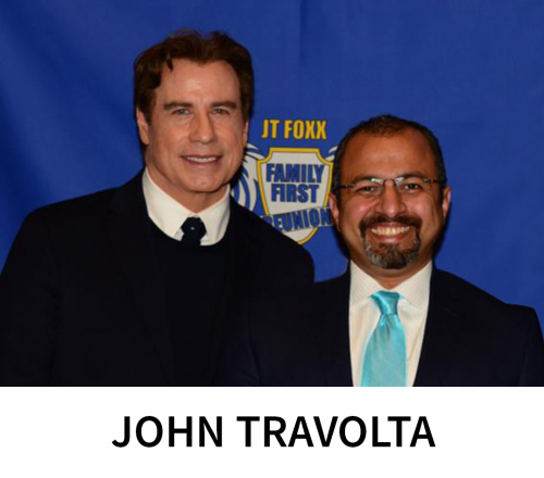 John Travolta and Sam Komeha'