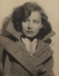 Greta Garbo Oversized Signed Photograph
