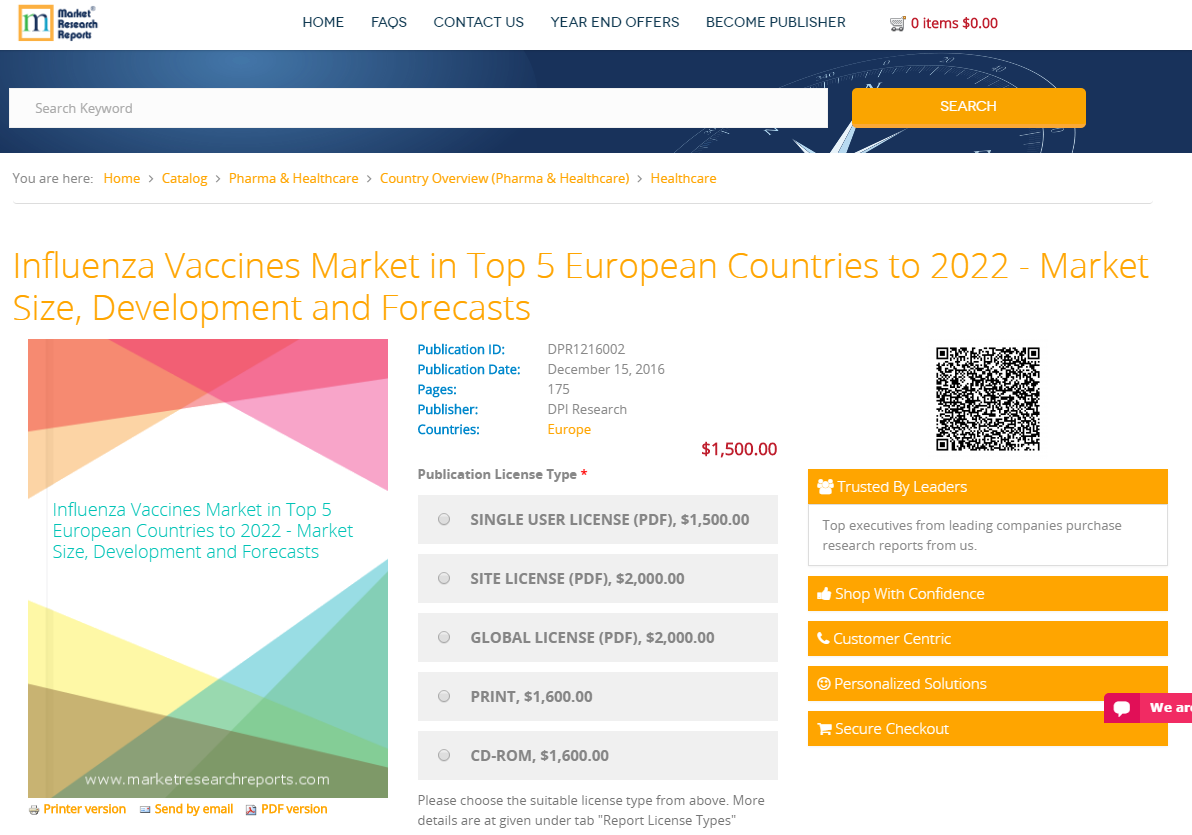 Influenza Vaccines Market in Top 5 European Countries'