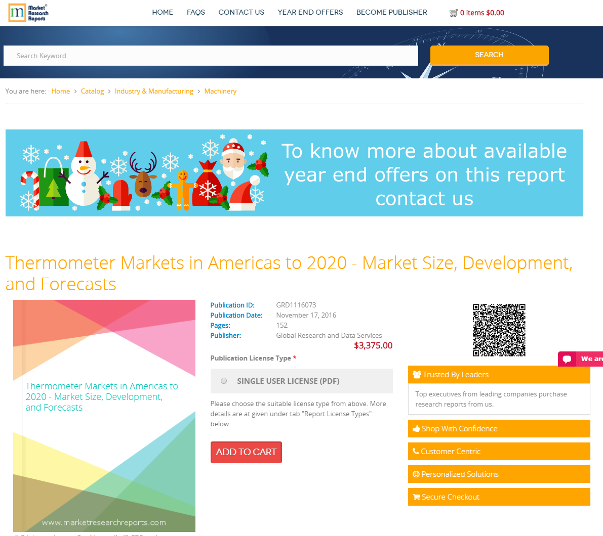 Thermometer Markets in Americas to 2020 - Market Size