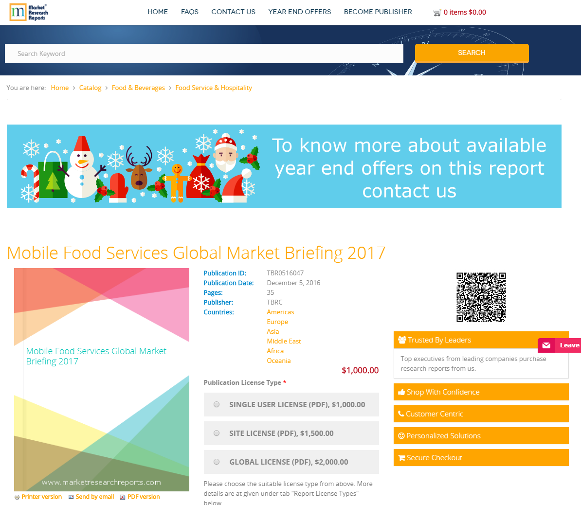 Mobile Food Services Global Market Briefing 2017