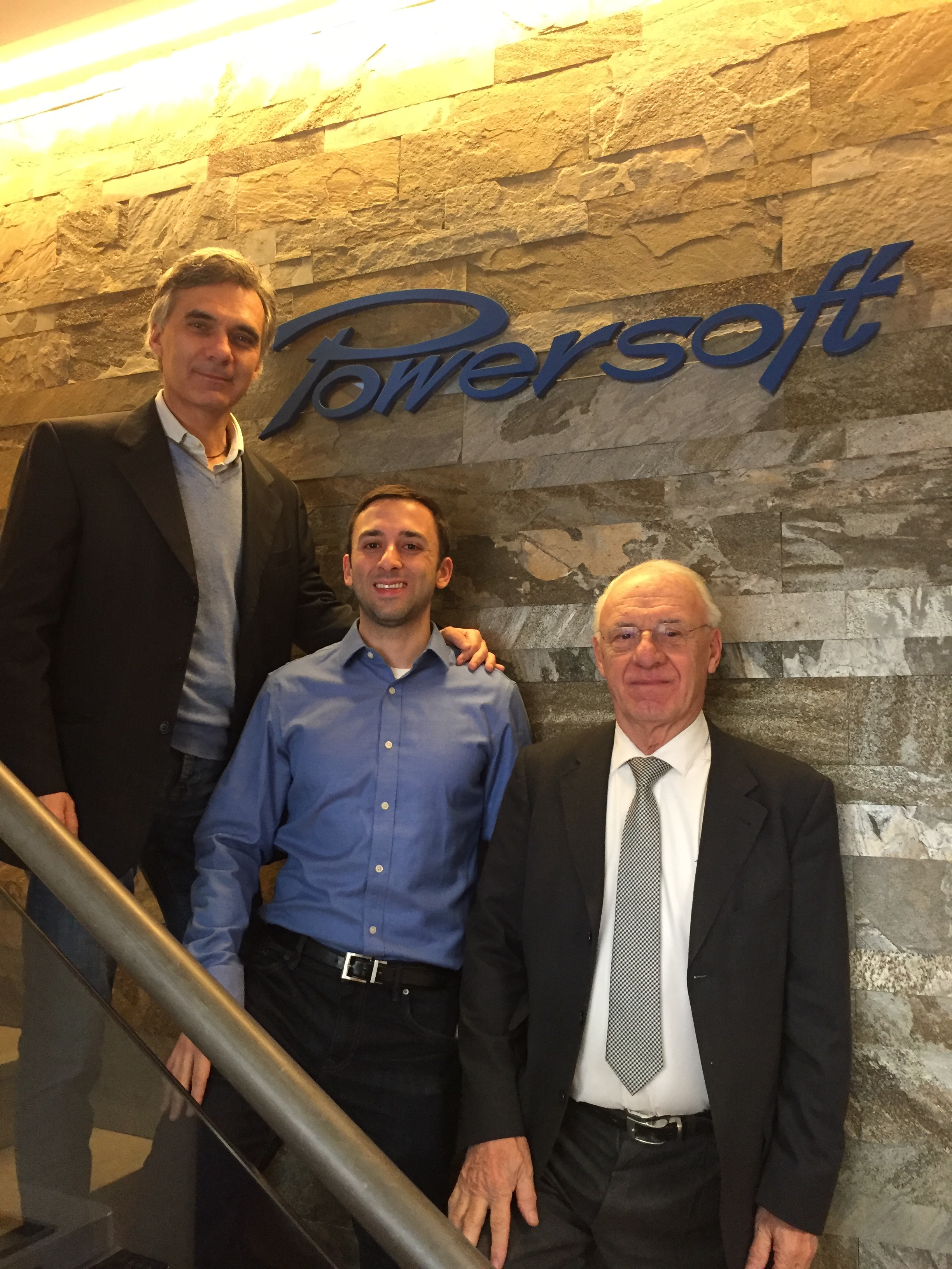 From left to right, Luca Lastrucci, General Manager, Gino Pe