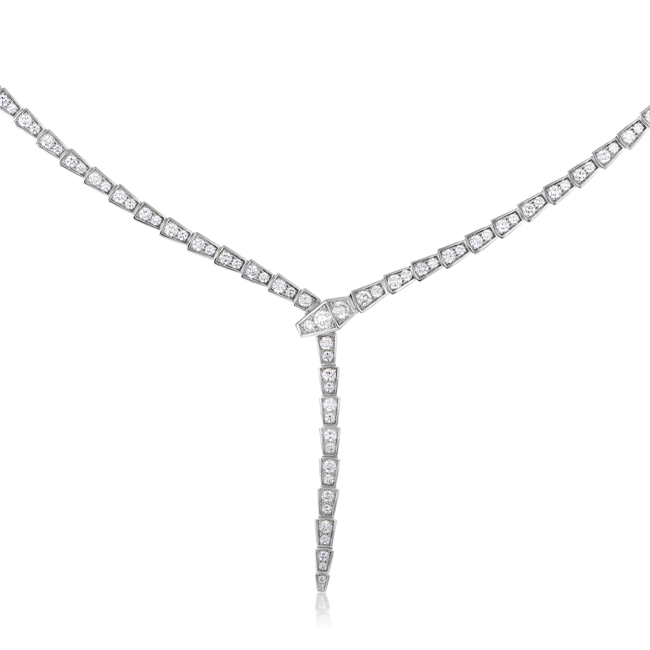 Bvlgari Diamond Necklace Serpenti Collection'