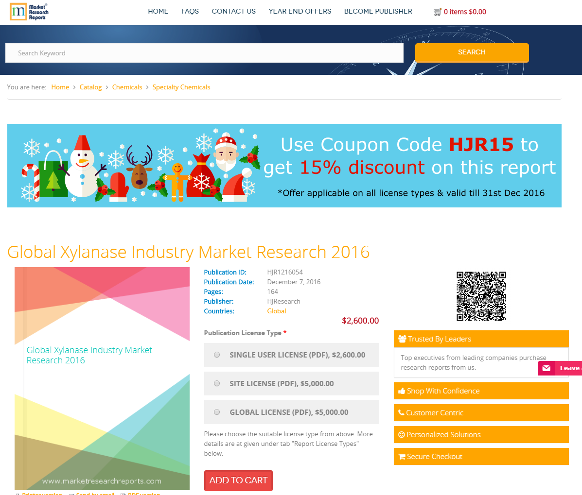 Global Xylanase Industry Market Research 2016'